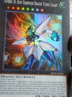 Yugioh! Number 38: Hope Harbinger Dragon Titanic Galaxy - RA02-EN036 - Super Rar - Image 3