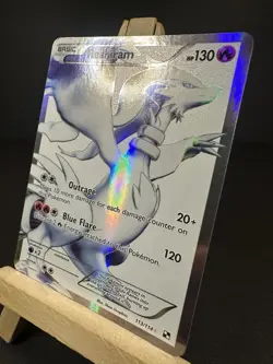 Pokemon Reshiram #113/114 Full Art Ultra Rare Holo, Black White - Image 2
