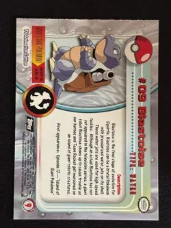 💎 Blastoise #09 – 2000 Topps Chrome Pokemon – VINTAGE SHINE! 💎 - Image 2