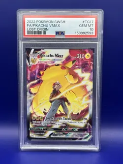 Pikachu VMAX TG17 Lost Origin Trainer Gallery PSA 10 Pokemon TCG - GEM MINT - Image 1
