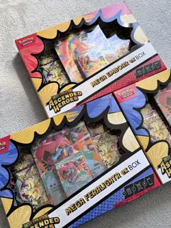 Pokemon TCG Ascended Heroes Mega Feraligatr Emboar EX Box x3 Bundle Sealed - Image 2