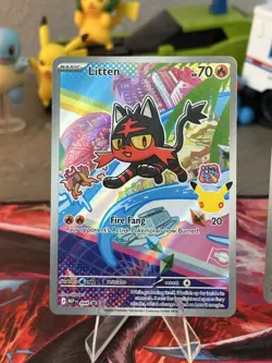 Pokemon TCG First Partner Illustration Collection Series 1 Alola Gen 7 Starters - Image 4