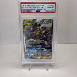 2019 Pokemon Lucario & Melmetal GX SM192 PSA 10 Gem Mint Black Star Promo - Image 3