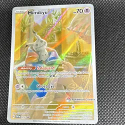 Pokemon Center Mimikyu 075 Scarlet & Violet Promo Holo English 2024 Basic 70HP - Image 1