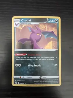 2021 Pokemon Crobat 091/163 Swsh05: Battle Styles Holo - Image 1