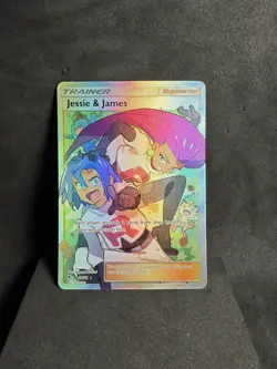 Pokemon TCG Jessie & James Hidden Fates Ultra Rare Holo 68/68 - Image 1