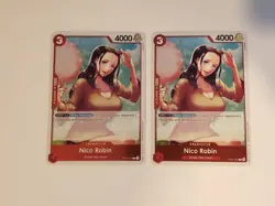 Nico Robin ST21-010 2x Luffy Deck Promo Learn Together One Piece Card English - Image 1