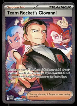 Pokemon Cards Team Rocket's Giovanni 238/182 Destined Rivals NM - Image 1
