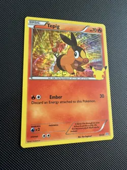 Tepig - 13/25 Holo McDonald's 25th Anniversary Promos - Pokemon Card - NM - Image 2