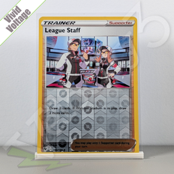 Pokemon TCG Trainer Card - League Staff 153/185 Reverse Holo | Vivid Voltage *LP - Image 1