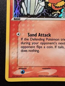 Torchic 66/100 EX Crystal Guardians Pokemon Card Reverse Holo Foil Rare LP - Image 5