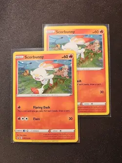 1 x Pokemon TCG Scorbunny - (Cosmos Holo) SWSH244 Promo Card - Image 1