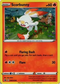 SWSH: Sword & Shield Promo Cards #SWSH244 Scorbunny Holo - Image 1