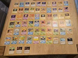 Pokemon TCG Fossil Set Complete Card 62/62 With Binder Folder, WOTC gengar - Image 1