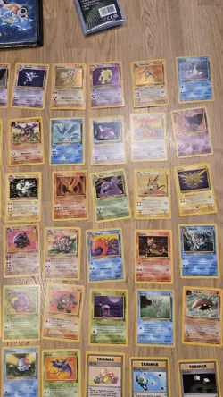 Pokemon TCG Fossil Set Complete Card 62/62 With Binder Folder, WOTC gengar - Image 3