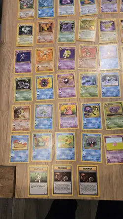 Pokemon TCG Fossil Set Complete Card 62/62 With Binder Folder, WOTC gengar - Image 5