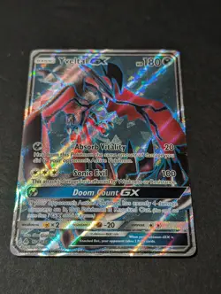 Pokemon Yveltal GX Full Art 124/131 Sm-Forbidden Light Holo Card - Image 1