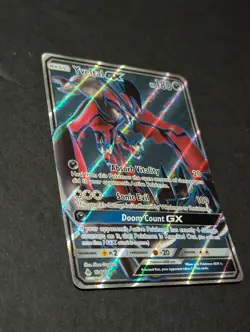 Pokemon Yveltal GX Full Art 124/131 Sm-Forbidden Light Holo Card - Image 3