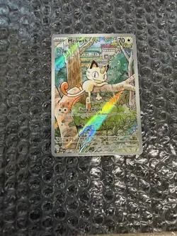 Pokemon Meowth Illustration Rare Holo Card 106/094 Me02 Phantasmal Flames Engli… - Image 1