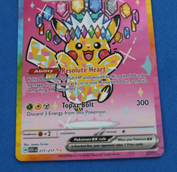 POKEMON ASCENDED HEROES PIKACHU EX SPECIAL ILLUSTRATION RARE 277/217 - Image 3