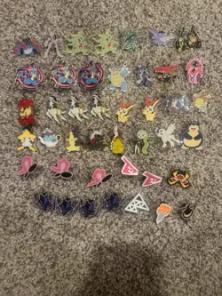 POKEMON lot Of 43 Pokemon TCG Pins Mewtwo Blastoise Snorlax Rayquaza Pikachu - Image 1