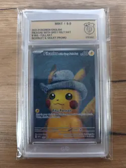 Pokemon Van Gogh Promo Pikachu with Grey Felt Hat / MINT 9 / PSA 10 U - Image 1