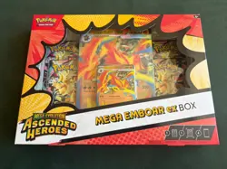 Pokemon TCG: Mega Evolutions Ascended Heroes 🔥 Mega Emboar ex 🔥 New Sealed Box - Image 1