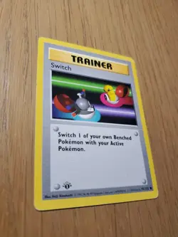 Pokemon Switch Trainer 1st Edition Base Set Shadowless Vintage - Wotc - Image 2