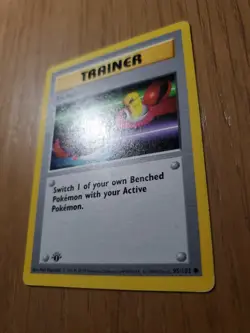 Pokemon Switch Trainer 1st Edition Base Set Shadowless Vintage - Wotc - Image 3