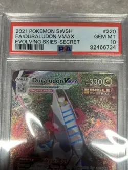 PSA 10 GEM MINT Duraludon VMAX 220/203 Secret Alt Art Evolving Skies Pokemon - Image 2