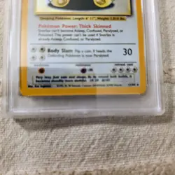 1999 Pokemon Jungle Snorlax-Holo No Symbol PSA 7 NM #11 - Image 3