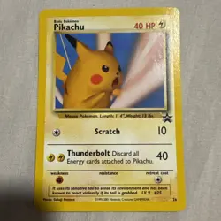 2001 POKEMON PROMO BLACK STAR POKEMON LEAGUE #26 PIKACHU NM - Image 1