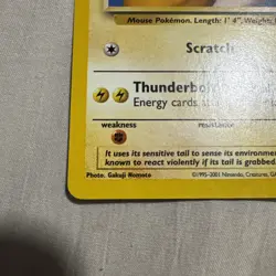 2001 POKEMON PROMO BLACK STAR POKEMON LEAGUE #26 PIKACHU NM - Image 4