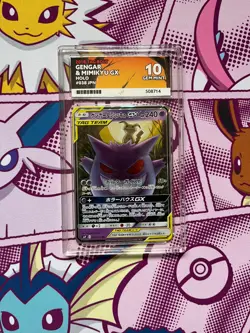 Pokemon TCG - Gengar & Mimikyu GX 038/095 - Tag Bolt - Graded - ACE 10 - Image 1