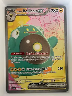 Iono's Bellibolt ex 172/159 Ultra Rare Journey Together Pokemon NM - Image 1