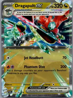 Dragapult ex 130/167 Double Rare Twilight Masquerade Pokemon Near Mint - Image 1
