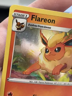 Flareon SWSH041 Cosmos Holo Promo Sword & Shield Promo Pokemon Near Mint - Image 4