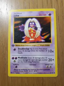 Pokemon Jynx 1st Edition Base Set Shadowless Vintage - Wotc - Image 1