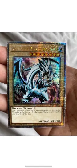 Yugioh Blue-Eyes White Dragon Quarter Century Secret Rare RA03-EN079 1st Ed - Image 1