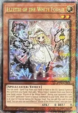Yugioh! LP Elzette of the White Forest - INFO-EN014 - Quarter Century Secret Rar - Image 1