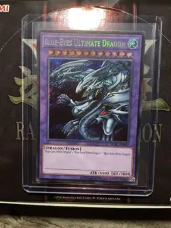 🔥 Yugioh Blue-Eyes Ultimate Dragon LCKC-EN057 SECRET RARE NEAR MINT KAIBA - Image 1