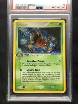 Pokemon Cards: EX Unseen Forces Reverse Holo: Ariados 2/115 PSA 9 - Image 2