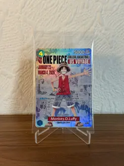 Monkey D. Luffy P-055 Promo One Piece College Basketball US Voyage Card Sealed - Image 1