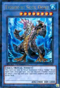 Yugioh! LP Evigishki Soul Ogre - DT05-EN085 - Ultra Rare - Duel Terminal Lightly - Image 1