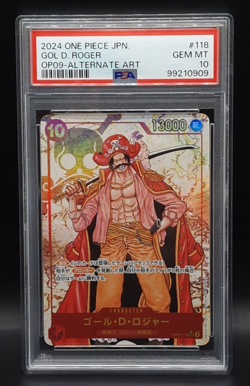 PSA 10 One Piece Gol D Roger OP09-118 Alternate Art Japanese Gem Mint Karte 0909 - Image 3