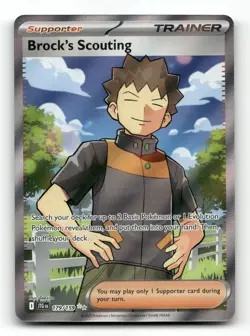 Brock's Scouting 179/159 - Journey Together - Pokemon Card NM/M - Image 1