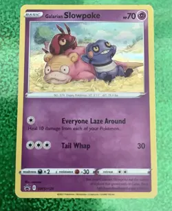 Pokemon card & code Galarian Slowpoke SWSH126 Black Star Promo Holo NM - Image 2