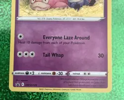 Pokemon card & code Galarian Slowpoke SWSH126 Black Star Promo Holo NM - Image 4