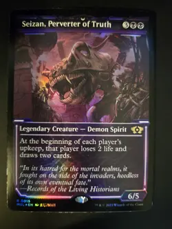 Seizan, Perverter of Truth NM FOIL SHOWCASE MOM: Multiverse Legends MTG - Image 1