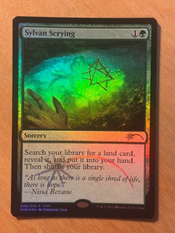 Magic the Gathering MTG Sylvan Scrying Foil FNM Promos LP/MP - Image 1